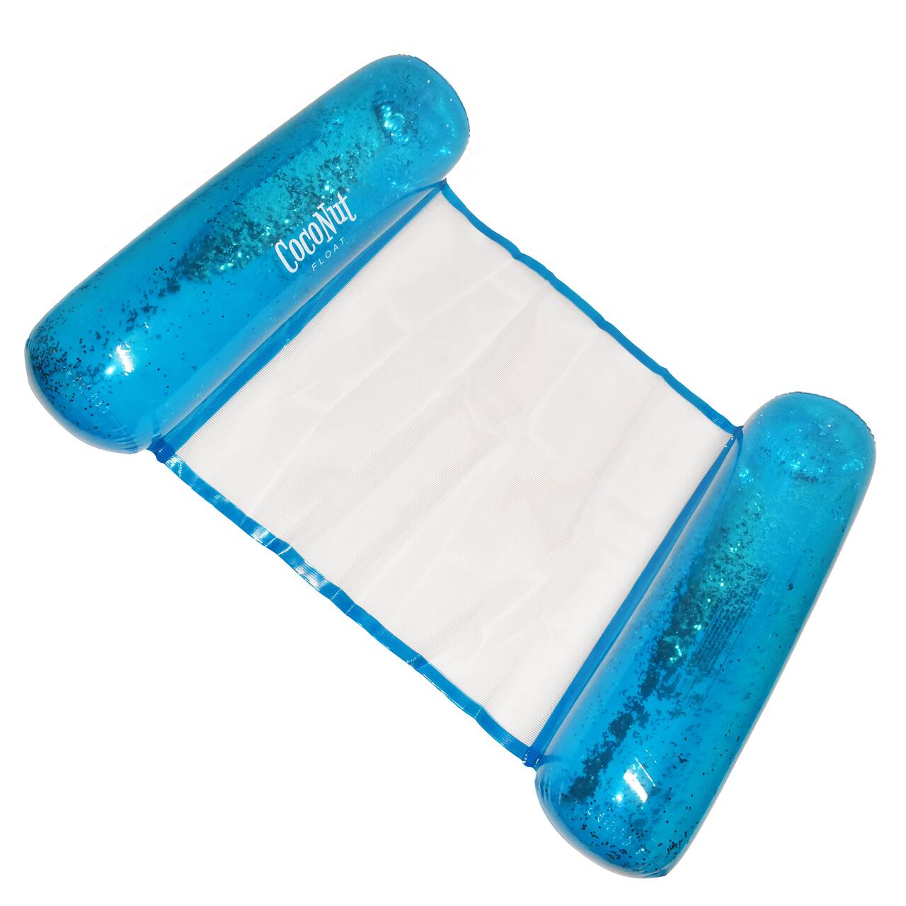 CocoNut Float 4ft. Blue Glitter Hammock Pool Lounger